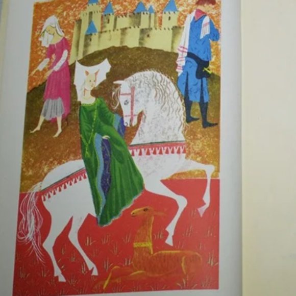 Grimm's Fairy Tales Illustrated Hardcover 1954 Stories Room Display - Picture 4 of 8